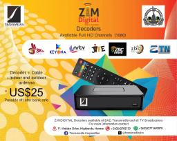 ZimDigital Decoder, Offering All Local TV Channels Without Subscription, Now Available