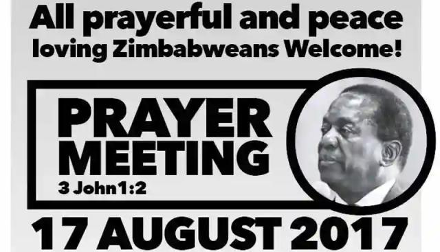 Govt distances itself from Mnangagwa prayer meeting held yesterday