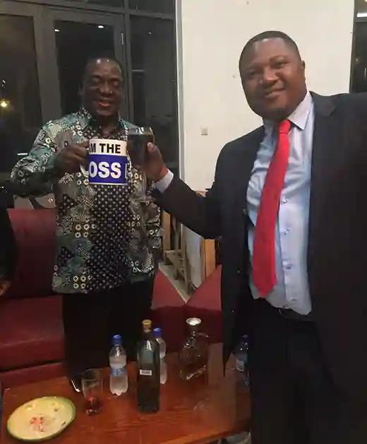 Mnangagwa's storm in a mug:  VP claims mug was an x-mas present, and that Mutodi was an uninvited guest
