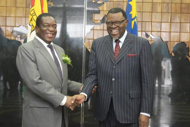 Namibia's Deputy Minister Defends President Geingob For Congratulating Zimbabwe's President Mnangagwa