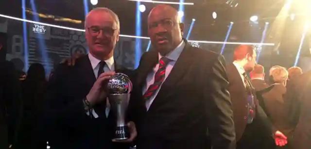 Pictures of Philip Chiyangwa at the FIFA World Awards in Switzerland