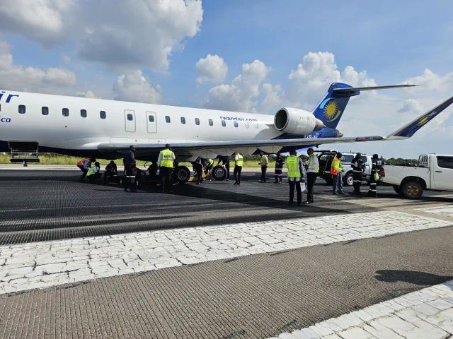 RwandAir Plane Tyre Burst Disrupts Flights At RGM Airport
