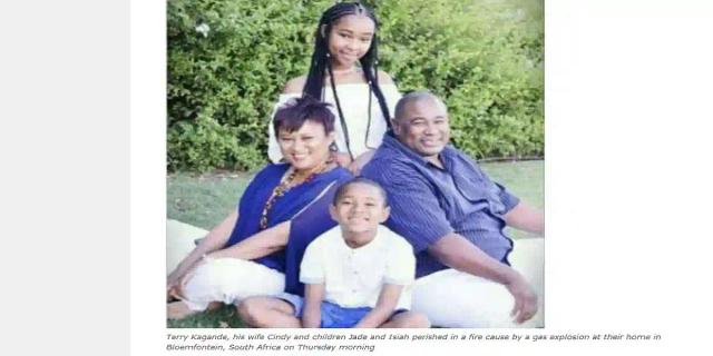 South Africa-based Zimbabwean Family Perishes In Gas Explosion