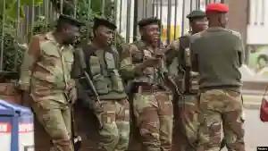 WATCH: Soldiers Jogging & Singing In Gweru CBD As Police Ban MDC Demo