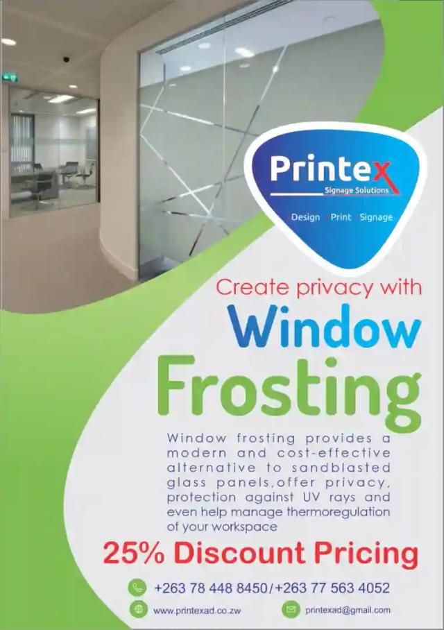 Window Frosting and Branding