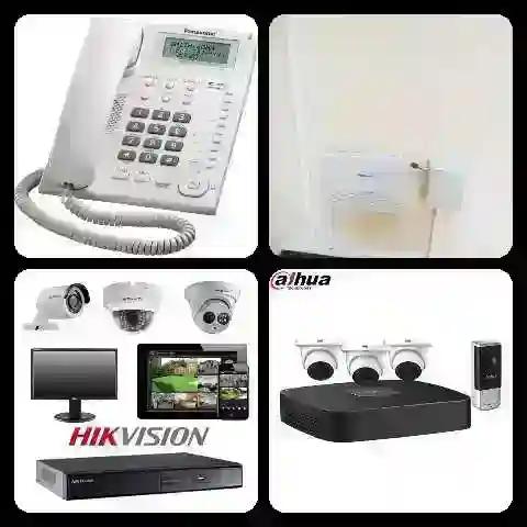 Cctvs, Telephone handsets & PABX Telephone systems.