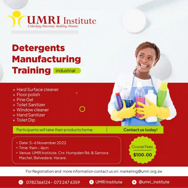 Detergents Manufacturing Training