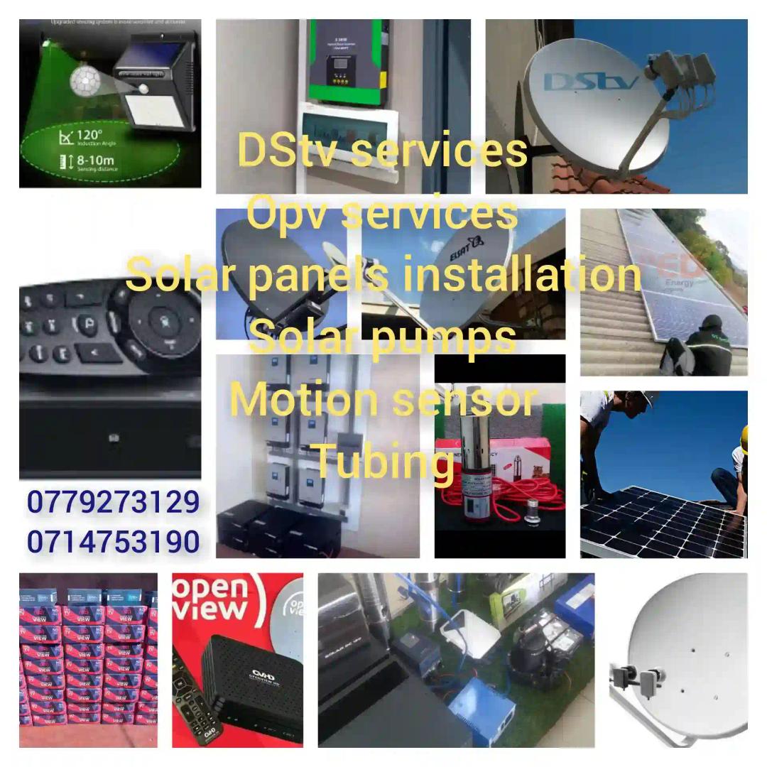 Dstv services dish installation subscriptions openview decoder activations