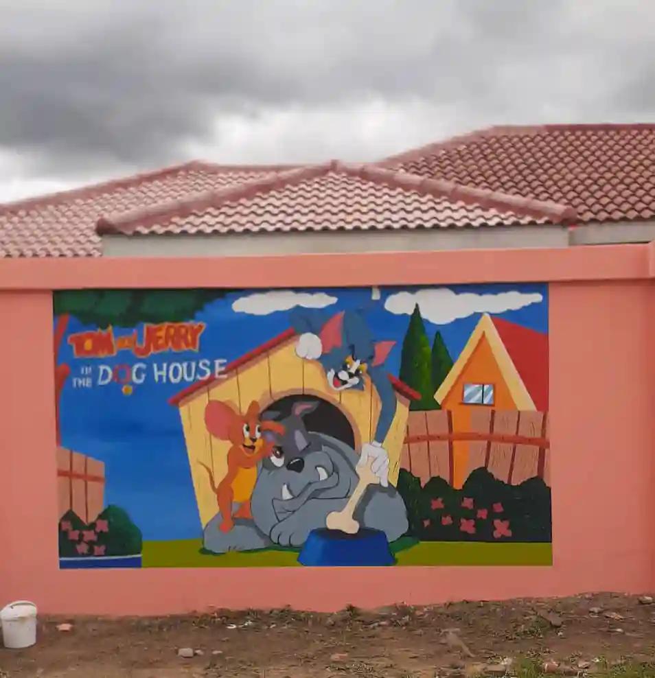 GRAFFITI DESIGHN PAINTING FOR HOUSES WALLS OFFICES ZIMBABWE