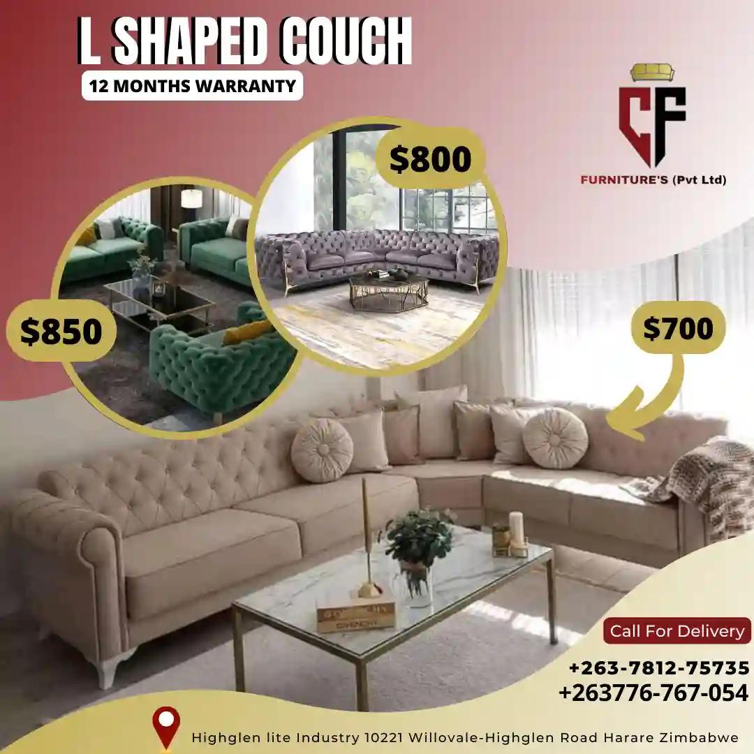 L shaped Couch