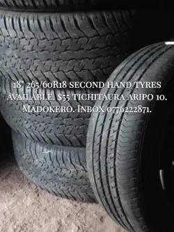 Second Hand Size 18 Tyres 