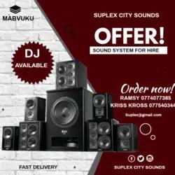 SOUND SYSTEM FOR HIRE