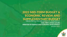 2022 Mid-Term Budget Review - Highlights