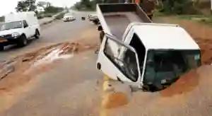 Bulawayo Explains Truck Sinking In Pothole Incident