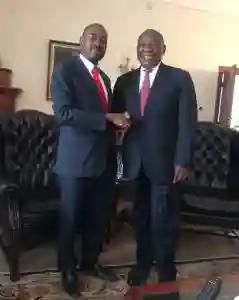 Chamisa Intent On Meeting SA President, Cyril Ramamhosa