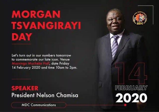 Chamisa To Address Party Supporters In Masvingo At The Morgan Tsvangirai Commemoration Event
