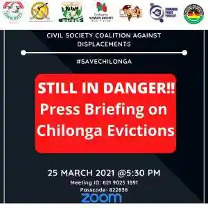 Chilonga People Not Yet Out Of Danger - CSO