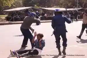 COLLECTION OF PICTURES: Zimbabwe Police Brutality On Women & Girls On 16 August 2019