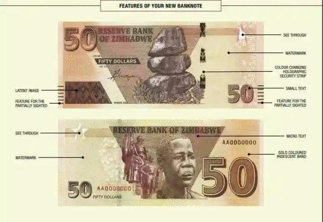 Features Of The $50 Banknote As Mbuya Nehanda Makes Debut