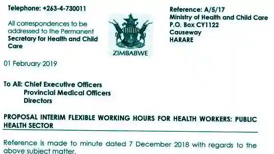 Full Text: New Working Hours For Government Doctors, Nurses