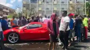 Ginimbi Ferrari 'Smokes', Abandoned In Central Harare
