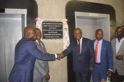 Harare Mayor "Officially Opens" New Elevators