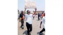 "It Was A Skit", Gweru Woman Explains "Looking For A Husband" Placard