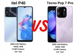 Itel P40 and Tecno Pop 7 Pro Compared. Which one is better?