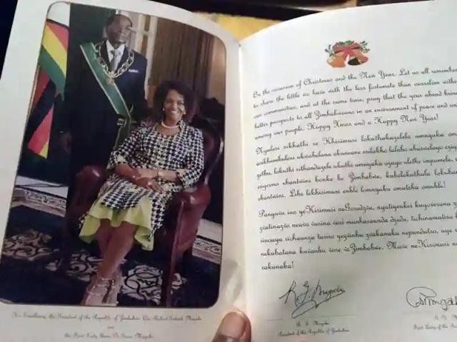 Jessie Majome comments on Christmas card received from Robert and Grace Mugabe
