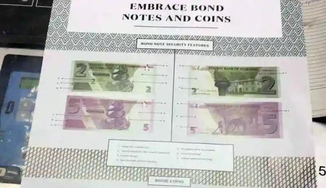 Leaked Bond Notes specimens circulating on social media