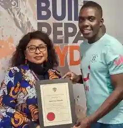 Marvelous Nakamba Honoured By Luton Town Council