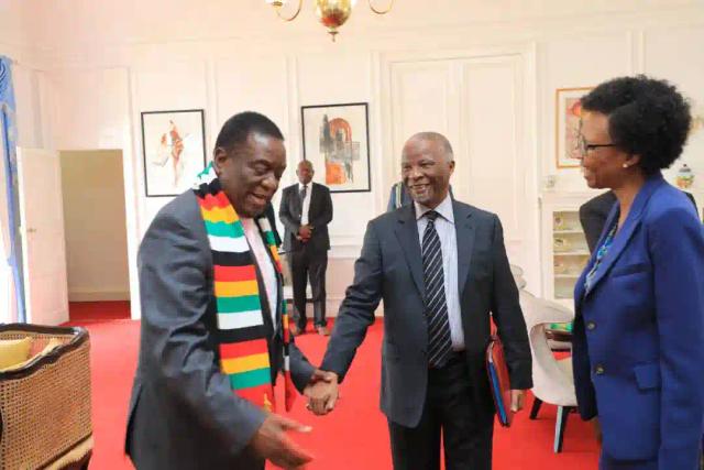 "Mbeki 'Volunteered' To Mediate Between ED, Chamisa During 'Social Visit'"