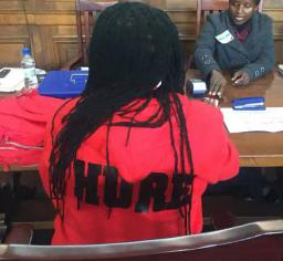 Misihairabwi-Mushonga Protests Treatment Of Thokozani Khupe, Wears #MeTooMovement Sweater
