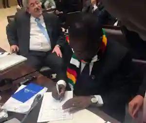 Mnangagwa Signs Africa Charter On Democracy, Elections And Governance