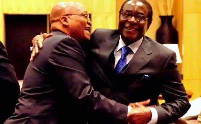Mugabe arrives in South Africa