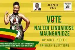 Naledi Maunganidze To Contest As The Zanu PF Candidate For KIller Zivhu's Seat