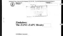 PDF: Redacted  CIA documents on Zimbabwe Gukurahundi period 1982-1983