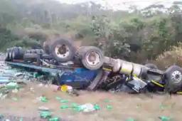 Pepsi Truck Overturns At Boterekwa In Shurugwi, Kills Driver