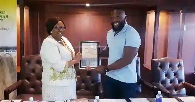PICTURE: Beast Appointed Zimbabwe's Tourism Ambassador