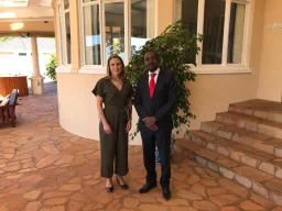 PICTURE: British Ambassador Melanie Robinson & MDC President Nelson Chamisa
