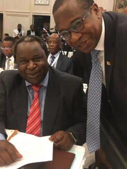 PICTURE: Finance Ministers, Tito Mboweni-SA & Mthuli Ncube-Zimbabwe