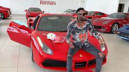 PICTURE: Ginimbi Shows Off New Ferrari