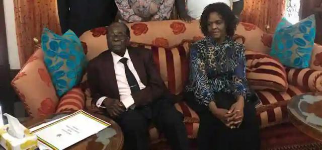 Picture of Former President Mugabe and Grace Taken On The Day He Resigned