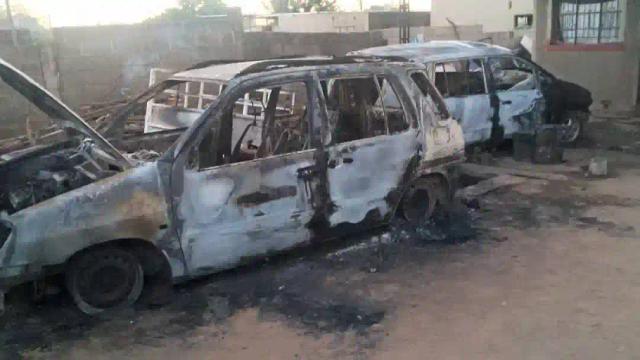 PICTURE: Two Cars Burnt To Shells After Fuel Deal Goes Wrong