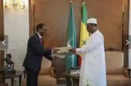PICTURES: Ambassador James Maridadi Presents His Credentials To Senegal President Macky Sall