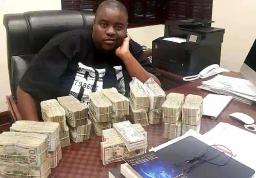 PICTURES: Chivayo Flaunts US$1 Million Cash, Thanks "Cde Ruka Chivende"