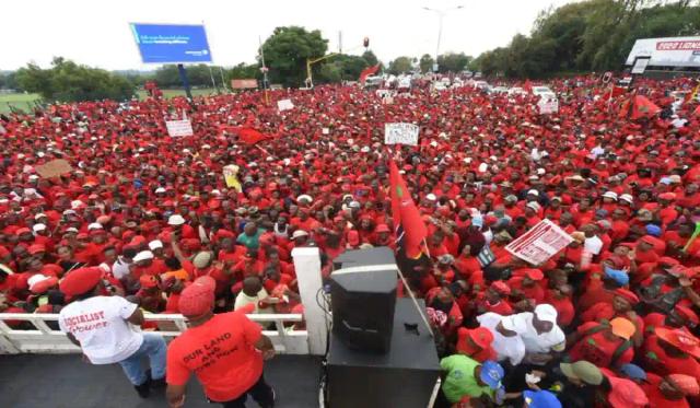 PICTURES: EFF March Over 'Unending' Load-shedding And Privatisation Of ESKOM