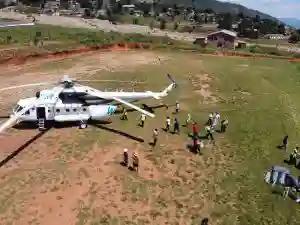 PICTURES: EU-Donated Helicopter On Mission In Chimanimani