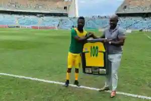 PICTURES: Golden Arrows FC Celebrates Knox Mutizwa's 100th Game