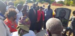 PICTURES: Khupe Visits Tsvangirai's Grave In Buhera